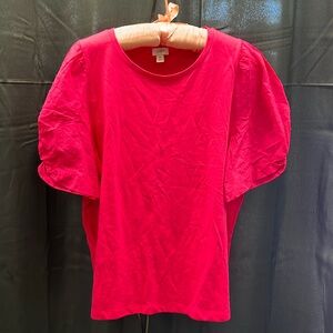 Cotton T-shirt with sleeve design